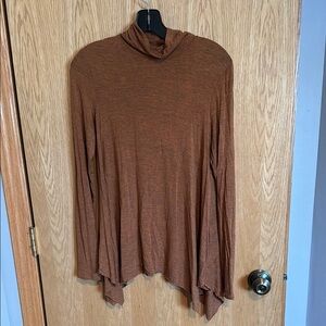 American Eagle Brown Turtleneck Asymmetrical Tunics